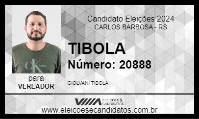 Candidato TIBOLA 2024 - CARLOS BARBOSA - Eleições