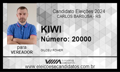 Candidato KIWI 2024 - CARLOS BARBOSA - Eleições