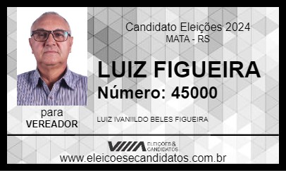 Candidato LUIZ FIGUEIRA 2024 - MATA - Eleições