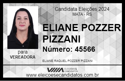 Candidato ELIANE POZZER PIZZANI 2024 - MATA - Eleições