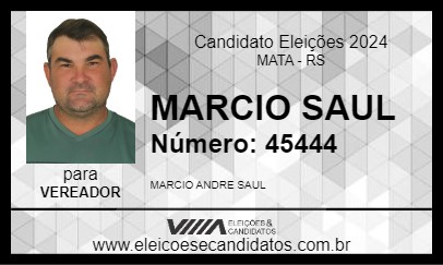 Candidato MARCIO SAUL 2024 - MATA - Eleições