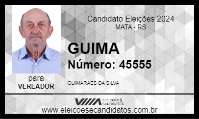 Candidato GUIMA 2024 - MATA - Eleições