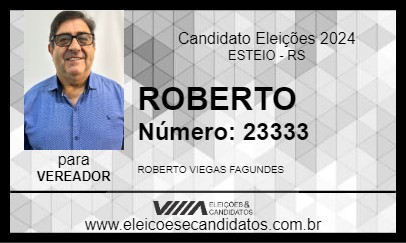 Candidato ROBERTO 2024 - ESTEIO - Eleições