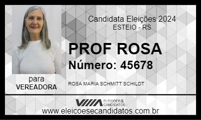 Candidato PROF ROSA 2024 - ESTEIO - Eleições