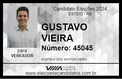 Candidato GUSTAVO VIEIRA 2024 - ESTEIO - Eleições