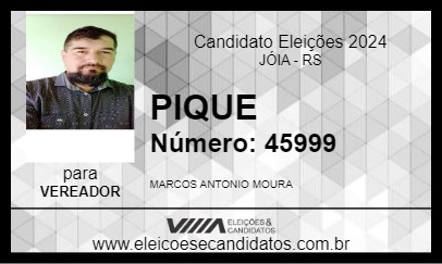 Candidato PIQUE 2024 - JÓIA - Eleições