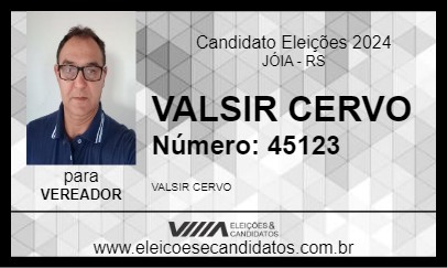 Candidato VALSIR CERVO 2024 - JÓIA - Eleições