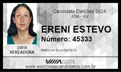 Candidato ERENI ESTEVO 2024 - JÓIA - Eleições