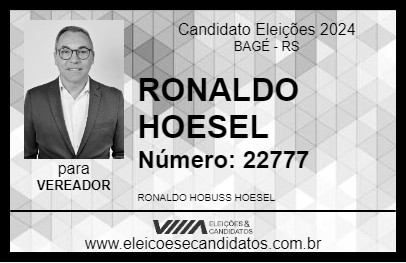 Candidato RONALDO HOESEL 2024 - BAGÉ - Eleições