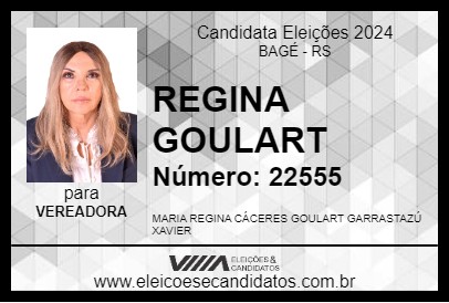 Candidato REGINA GOULART 2024 - BAGÉ - Eleições