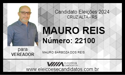 Candidato MAURO REIS 2024 - CRUZ ALTA - Eleições