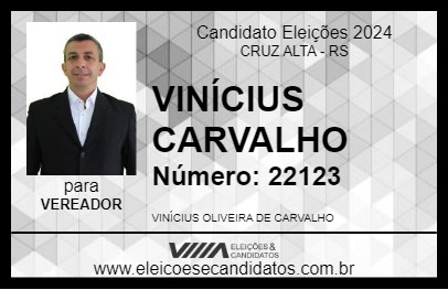 Candidato VINÍCIUS CARVALHO 2024 - CRUZ ALTA - Eleições