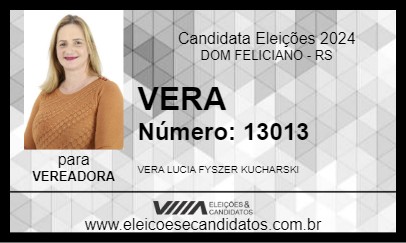 Candidato VERA 2024 - DOM FELICIANO - Eleições