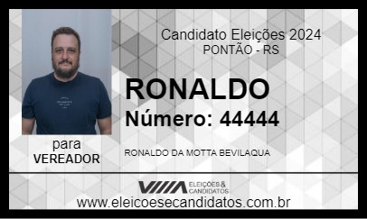 Candidato RONALDO 2024 - PONTÃO - Eleições