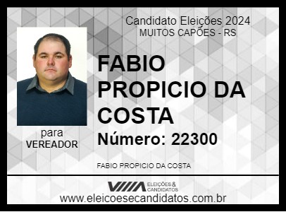 Candidato FABIO FAUSTÃO 2024 - MUITOS CAPÕES - Eleições