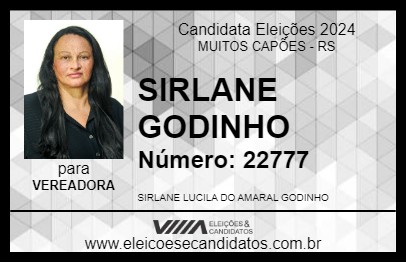 Candidato SIRLANE GODINHO 2024 - MUITOS CAPÕES - Eleições