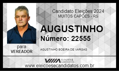 Candidato AUGUSTINHO 2024 - MUITOS CAPÕES - Eleições