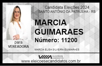 Candidato MARCIA GUIMARAES 2024 - SANTO ANTÔNIO DA PATRULHA - Eleições