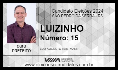 Candidato LUIZINHO 2024 - SÃO PEDRO DA SERRA - Eleições