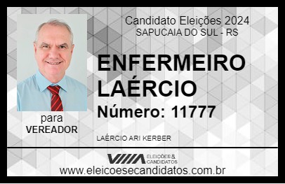 Candidato ENFERMEIRO LAÉRCIO 2024 - SAPUCAIA DO SUL - Eleições