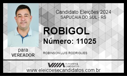 Candidato ROBIGOL 2024 - SAPUCAIA DO SUL - Eleições