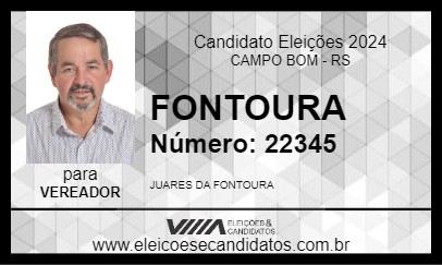 Candidato FONTOURA 2024 - CAMPO BOM - Eleições