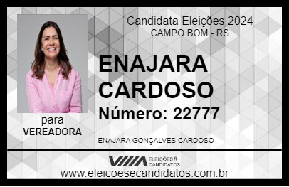 Candidato ENAJARA CARDOSO 2024 - CAMPO BOM - Eleições