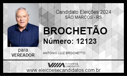 Candidato BROCHETÃO 2024 - SÃO MARCOS - Eleições