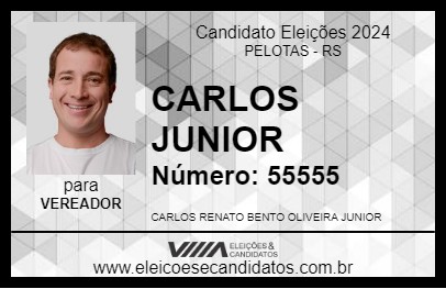 Candidato CARLOS JUNIOR 2024 - PELOTAS - Eleições