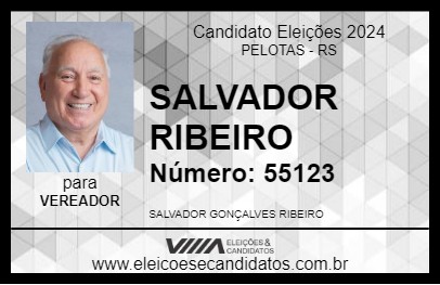 Candidato SALVADOR RIBEIRO 2024 - PELOTAS - Eleições