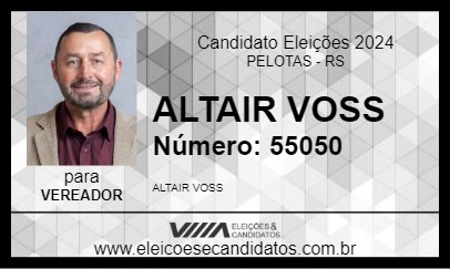 Candidato ALTAIR VOSS 2024 - PELOTAS - Eleições