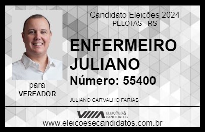 Candidato ENFERMEIRO JULIANO 2024 - PELOTAS - Eleições