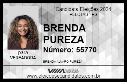 Candidato BRENDA PUREZA 2024 - PELOTAS - Eleições