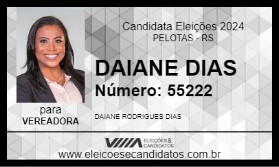 Candidato DAIANE DIAS 2024 - PELOTAS - Eleições