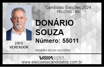 Candidato DONÁRIO SOUZA 2024 - PELOTAS - Eleições