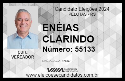 Candidato ENÉIAS CLARINDO 2024 - PELOTAS - Eleições