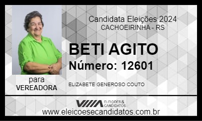 Candidato BETI AGITO 2024 - CACHOEIRINHA - Eleições