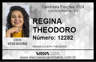 Candidato REGINA THEODORO 2024 - CACHOEIRINHA - Eleições