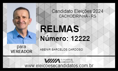 Candidato RELMAS 2024 - CACHOEIRINHA - Eleições