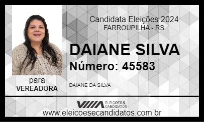 Candidato DAIANE SILVA 2024 - FARROUPILHA - Eleições