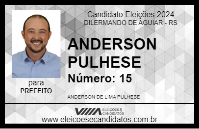 Candidato ANDERSON PULHESE 2024 - DILERMANDO DE AGUIAR - Eleições