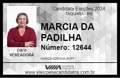 Candidato MARCIA DA PADILHA 2024 - TAQUARA - Eleições