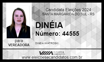 Candidato DINÉIA 2024 - SANTA MARGARIDA DO SUL - Eleições