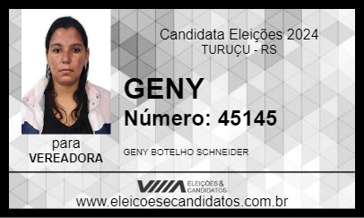 Candidato GENY 2024 - TURUÇU - Eleições