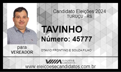 Candidato TAVINHO 2024 - TURUÇU - Eleições