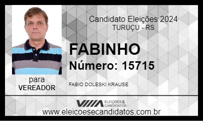 Candidato FABINHO 2024 - TURUÇU - Eleições