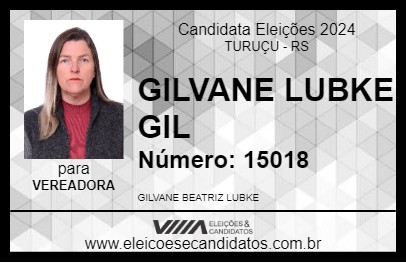 Candidato GILVANE LUBKE  GIL 2024 - TURUÇU - Eleições