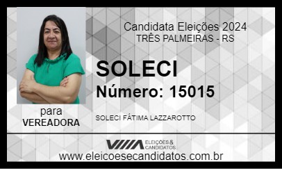 Candidato SOLECI 2024 - TRÊS PALMEIRAS - Eleições