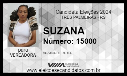 Candidato SUZANA 2024 - TRÊS PALMEIRAS - Eleições