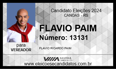 Candidato FLAVIO PAIM 2024 - CANOAS - Eleições